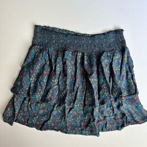 Natural Life Blue and Green Patterned Garment